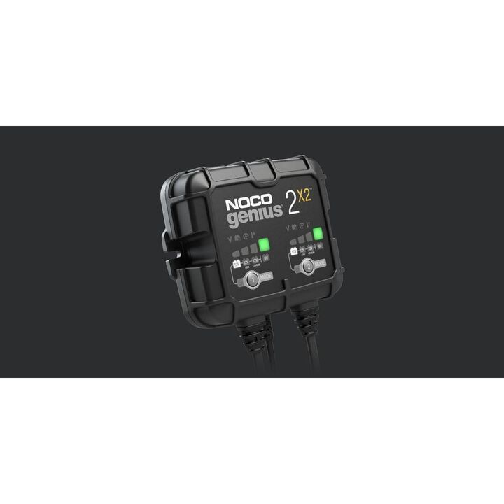 Noco 6V/12V 4A Multi-Voltage 2-Bank Smart Battery Charger, large image number 2
