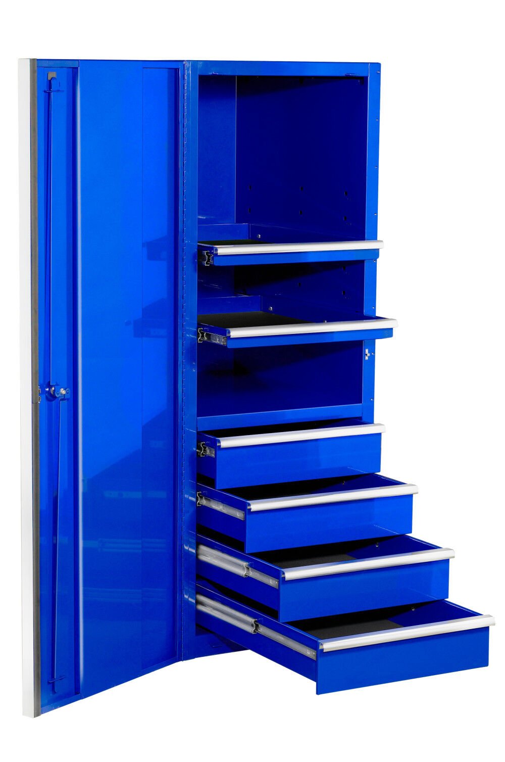 Extreme Tools 24in Blue Side Cabinet with Chrome Handles – EX2404SCQBLCR
