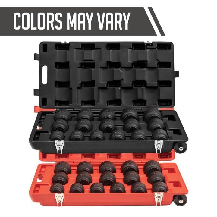 Sunex 1 Inch Drive SAE 6 Point Standard Impact Socket Set, 16 Piece, large image number 2