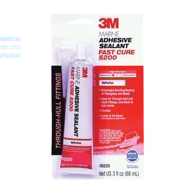 3M Fast Cure 5200 Series Marine Adhesive Sealant White 3oz
