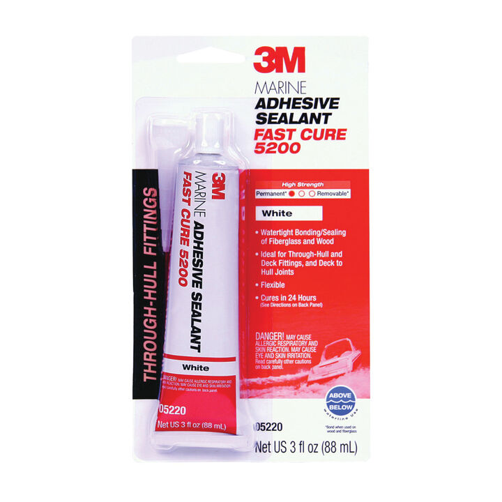 3M Fast Cure 5200 Series Marine Adhesive Sealant White 3oz