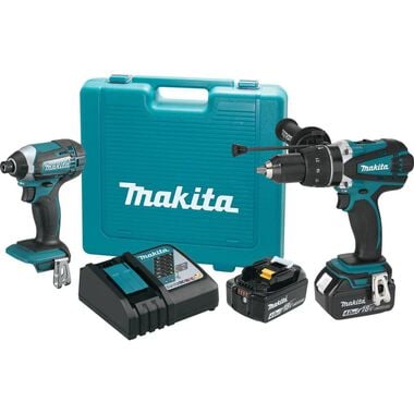 Makita 18V LXT 2-Piece Combo Kit Hammer Drill/ Impact Driver, large image number 0