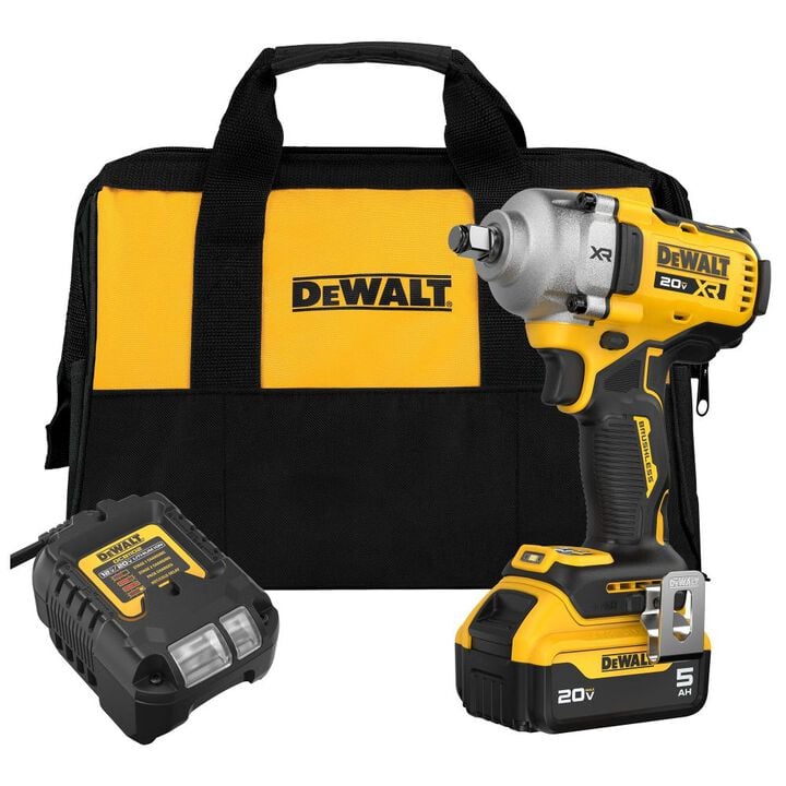 DEWALT 20V MAX XR 1/2 Inch Mid-Range Impact Wrench Kit, large image number 1