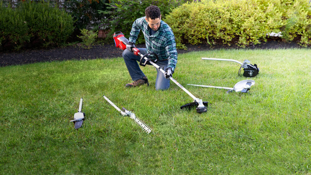 String trimmer attachment for riding 2025 mower