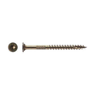 Western Builders Supply 3 In. Zinc Coated Flat Head Gold Interior Structural Wood Screw