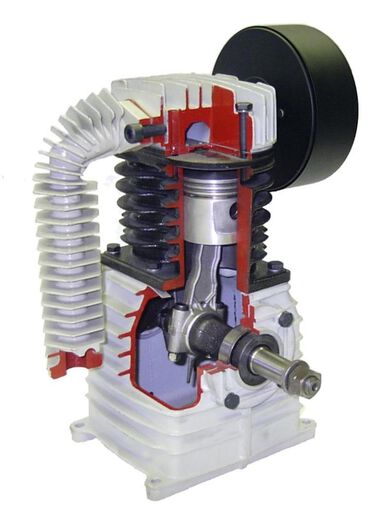 Rolair K17 Single-Stage Compressor Pump with Flywheel, large image number 1