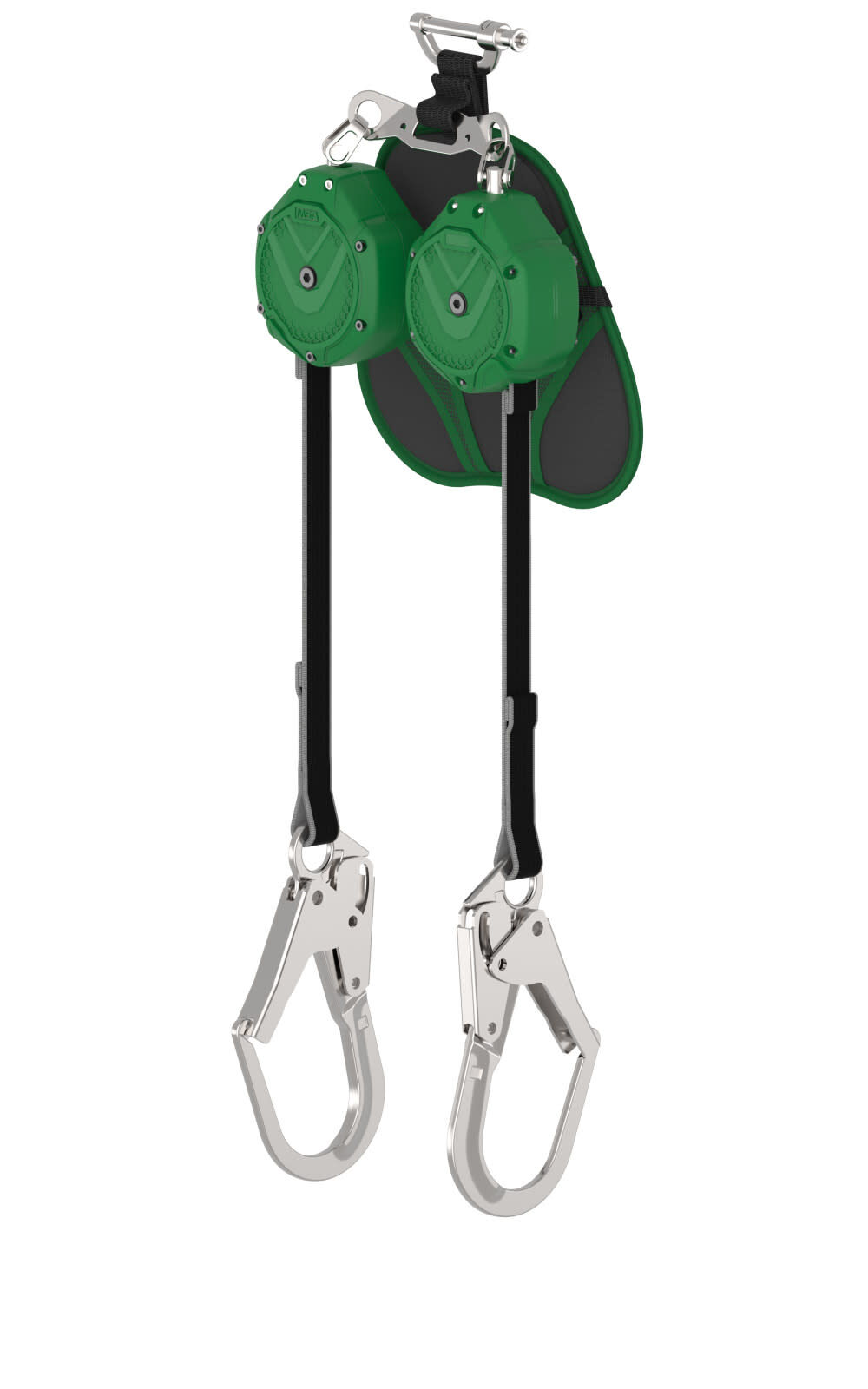 MSA Safety Works V-SHOCK EDGE, Leading Edge PFL, 6 Ft, Twin-Leg, 36CL Large Steel Snaphooks, Pin Connector (Top), ANSI Z359.14 - VSLEW-012-PF-A