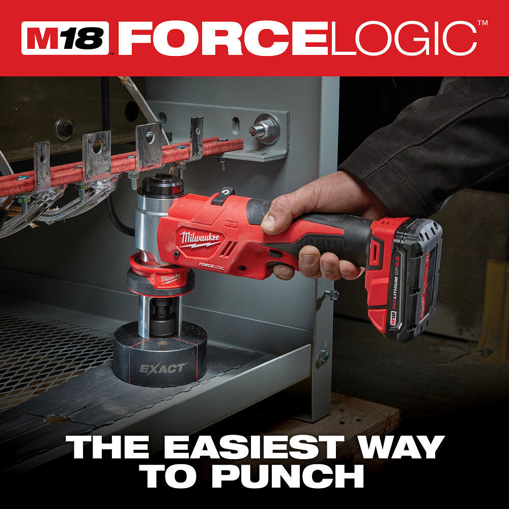 Milwaukee M18 FORCE LOGIC 6 Ton Knockout Tool 1/2 Inch - 2 Inch (Bare Tool), large image number 3