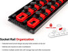 Tekton 1/4, 3/8, 1/2 Inch 6 Point Socket Set with Rails, 37 Pieces (4-38 mm), small image number 5