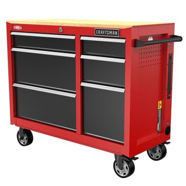 CRAFTSMAN S2000 41 Inch Wide 6-Drawer Mobile Workstation