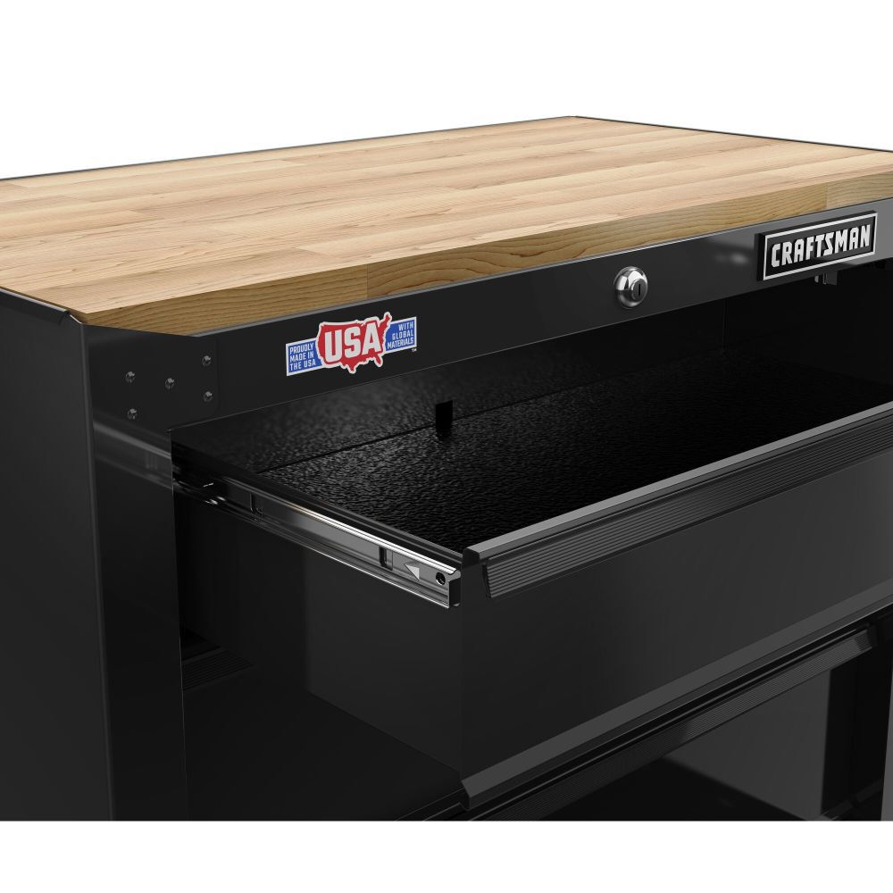 CRAFTSMAN 26 Inch 4 Drawer Workstation, Black, large image number 3