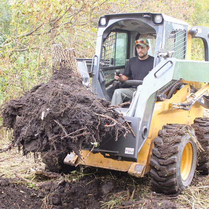 GreyWolf Attachments Stump Bucket Skid Steer Attachment, large image number 10