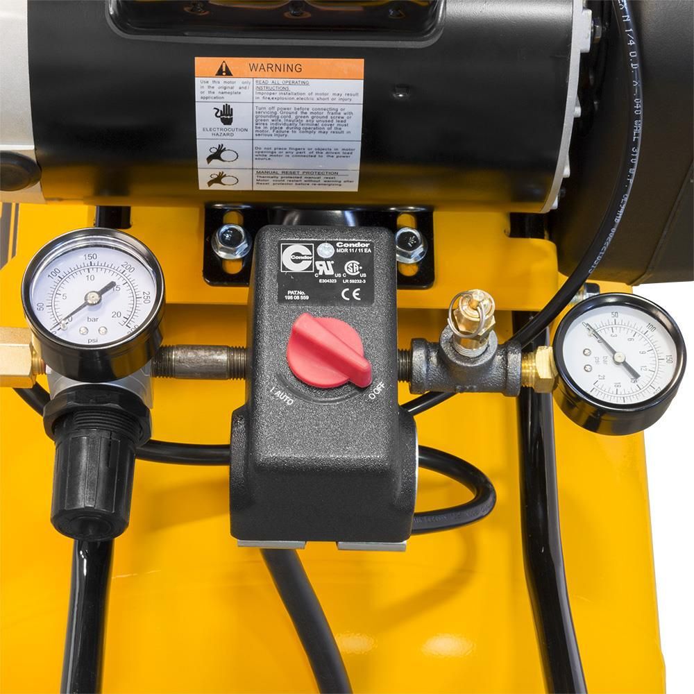 DEWALT 20 Gallon Portable 155 PSI Electric Horizontal Air Compressor, large image number 4