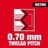 Milwaukee M4-0.70 mm Straight Flute Plug Tap, small image number 2
