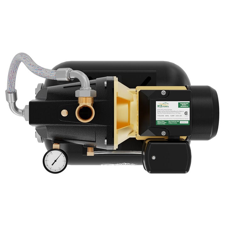 K2 Pumps Shallow Well Jet Pump 1/2 HP Lead Free & Tank System 115/230V, large image number 4