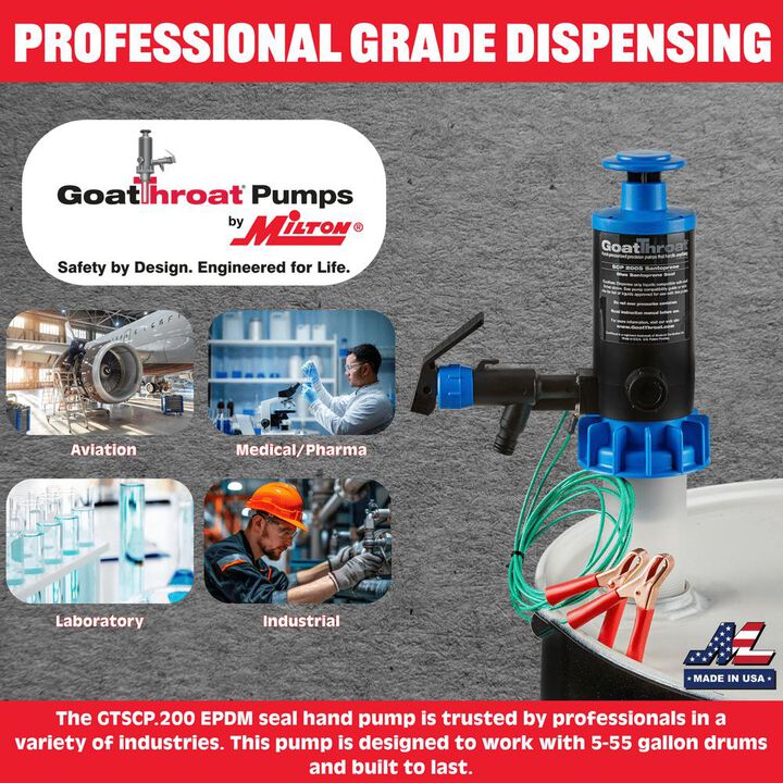 Milton GoatThroat Groundable Santoprene Pump, large image number 4