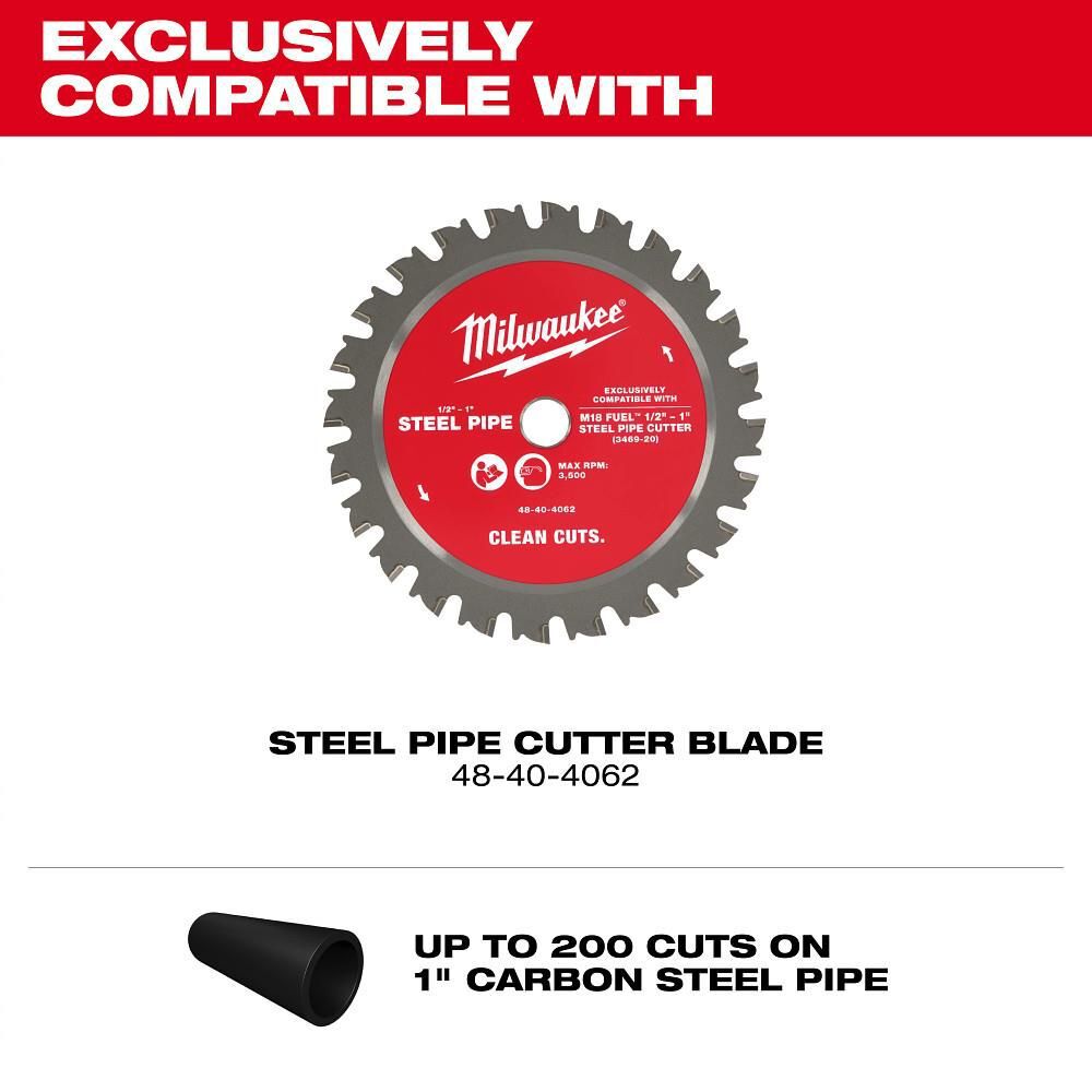 Milwaukee Promotional M18 FUEL 1/2 Inch - 1 Inch Steel Pipe Cutter (Bare Tool), large image number 10