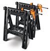 Worx 27-in ABS Plastic Clamping Saw Horses (1000-lb Weight Capacity), small