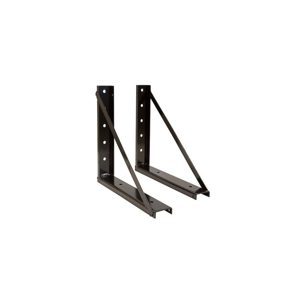 Buyers Products Company 18×18 Inch Welded Black Formed Steel Mounting Brackets – 1701006