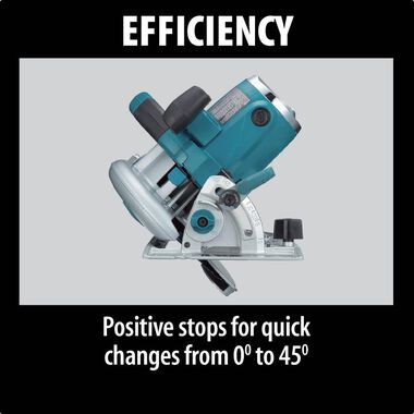 Makita 7-1/4 In. Magnesium Circular Saw with L.E.D. Lights; Electric Brake., large image number 4