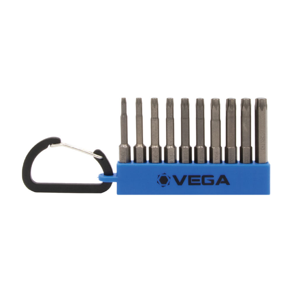 Vega Torx Tamper Bit Set with Carabiner - 10pc, large image number 1