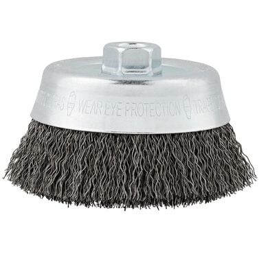 Milwaukee 6 in. Carbon Steel Crimped Wire Cup Brush, large image number 0