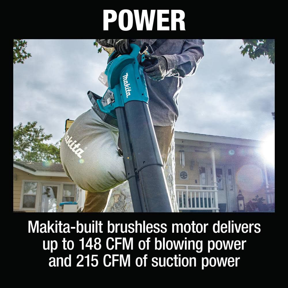 Makita 18V LXT Blower/Vacuum Mulcher (Bare Tool) XBU07Z Acme Tools