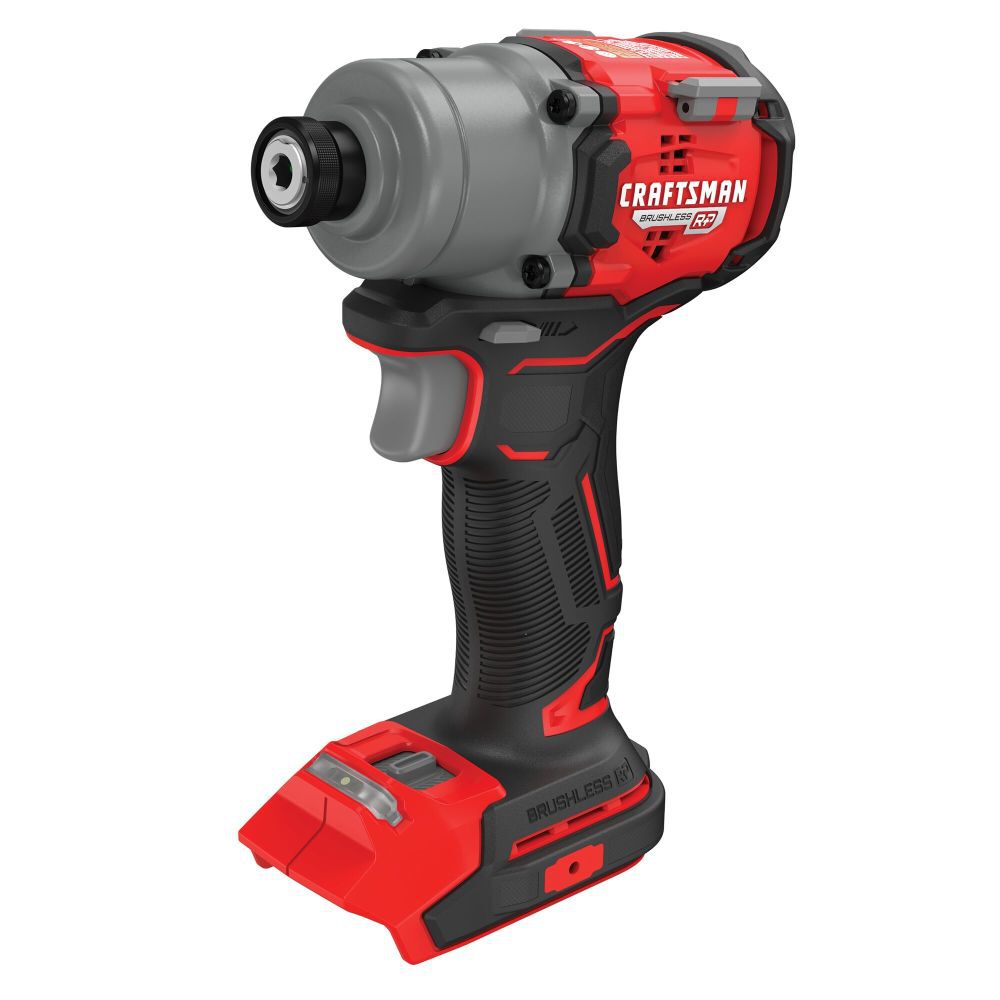CRAFTSMAN V20 BRUSHLESS RP Cordless 1 4 Inch Impact Driver Bare Tool CMCF830B Acme Tools