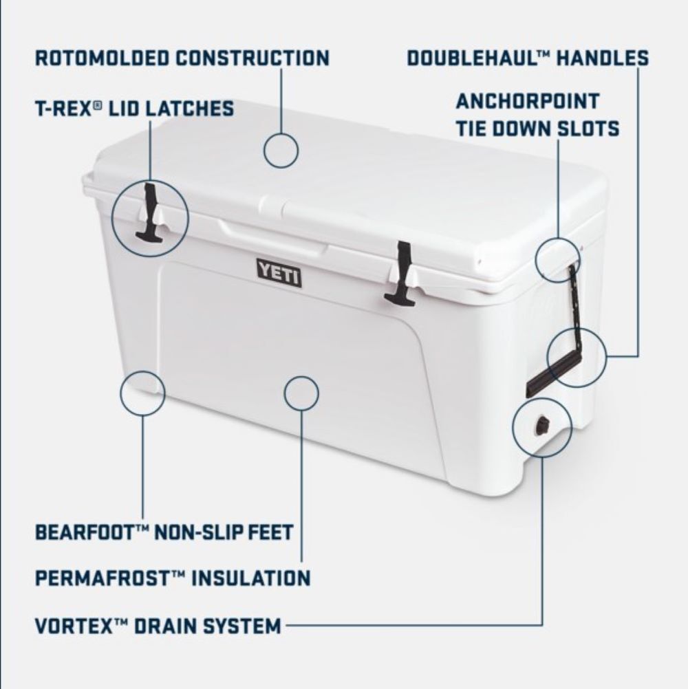 YETI Tundra 110 Hard Cooler White, large image number 4