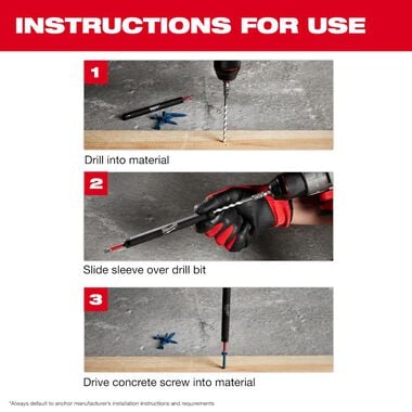 Milwaukee SHOCKWAVE Impact Duty Carbide Multi Material Drill Bit Concrete Screw Install Kit 7pc, large image number 4