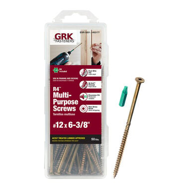 GRK Fasteners R4 Screw Handy-Pak 12 x 6in3/8, large image number 0