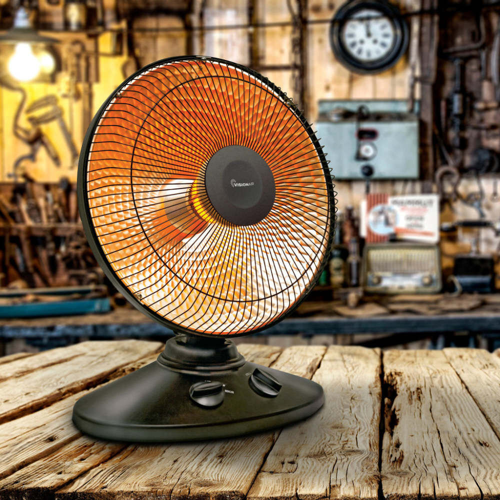 VisionAir 16 In. 700/1000W 3412 Btu 160 Sq-Ft. Radiant Dish Heater, large image number 6