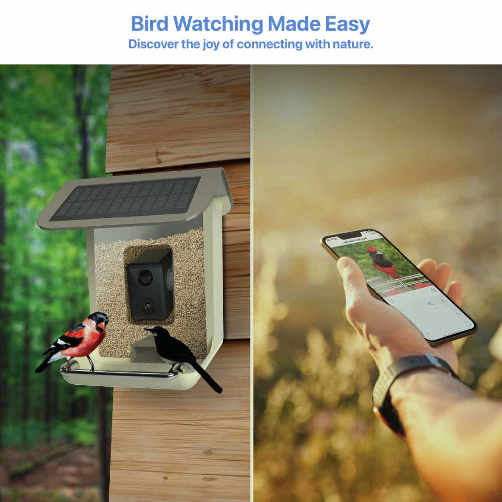 Feit Electric 2.5 L Plastic 5W Genius AI Solar Powered Smart Bird Feeder, large image number 10