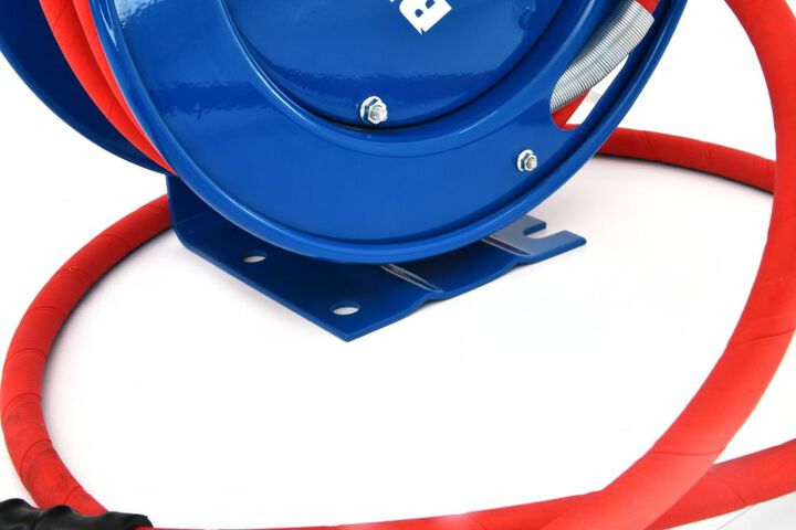 BluBird 3/8 Inch X 50 Ft. Patriot Pro Rubber Air Hose Reel Assembly, large image number 3