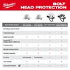 Milwaukee Blue Full Brim Hard Hat with 6pt Ratcheting Suspension Type 1 Class E, small image number 4