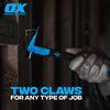 Ox Tools 12 Inch Length Forged Steel Head Pro Claw Bar with Non-Slip Handle, small image number 5