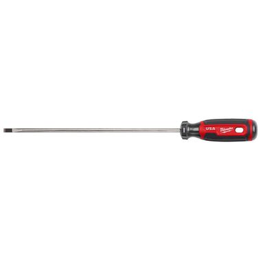 Milwaukee 1/4inch Cabinet 10inch Cushion Grip Screwdriver (USA), large image number 0