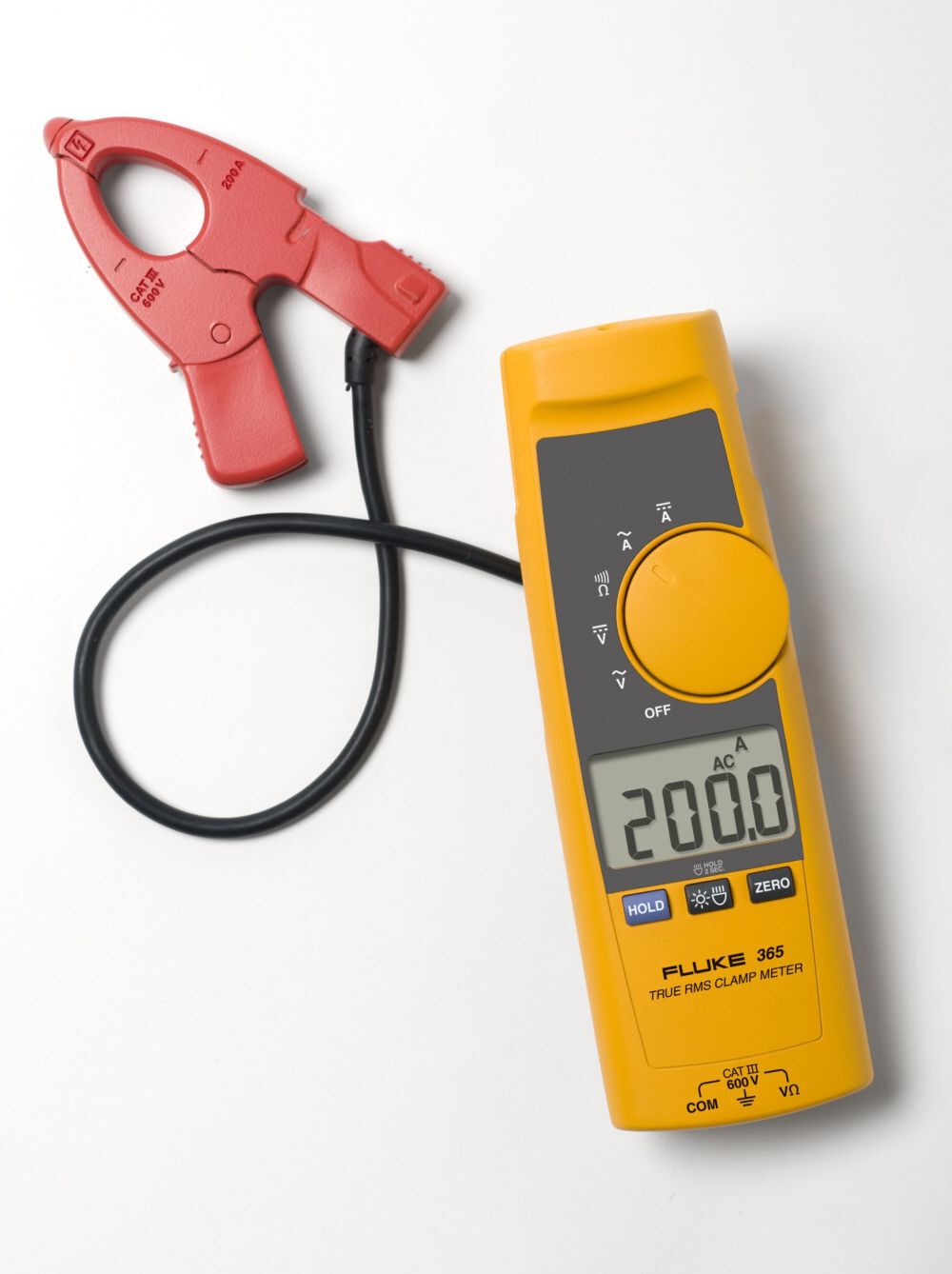 Fluke 365 Detachable 200A True-RMS AC/DC Clamp Meter, large image number 3