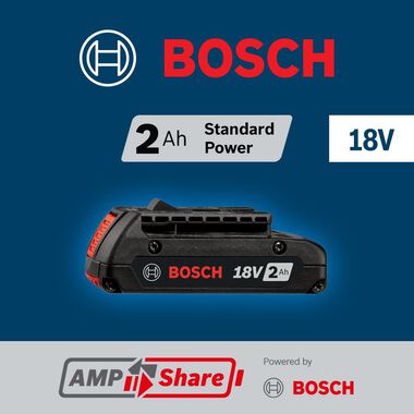 Bosch 18 V Lithium-Ion 2.0 Ah SlimPack Battery, large image number 5