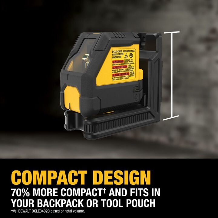 DEWALT USB Rechargeable Green Cross Line Laser Kit, large image number 7
