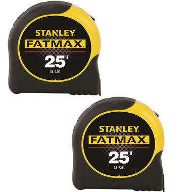 Stanley 25ft 1-1/4in FATMAX Classic Tape Measure 2pk, large image number 0