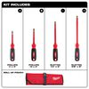 Milwaukee 4-Piece 1000V Insulated Screwdriver Set with Roll Pouch, small