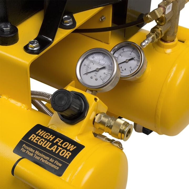 DEWALT 8 Gallon Portable 150 PSI Gas Twin Stack Air Compressor, large image number 3