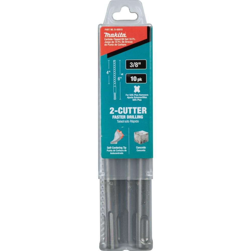 Makita 3/8in x 6in SDS-Plus Bit, 2-Cutter, 10pk, large image number 11