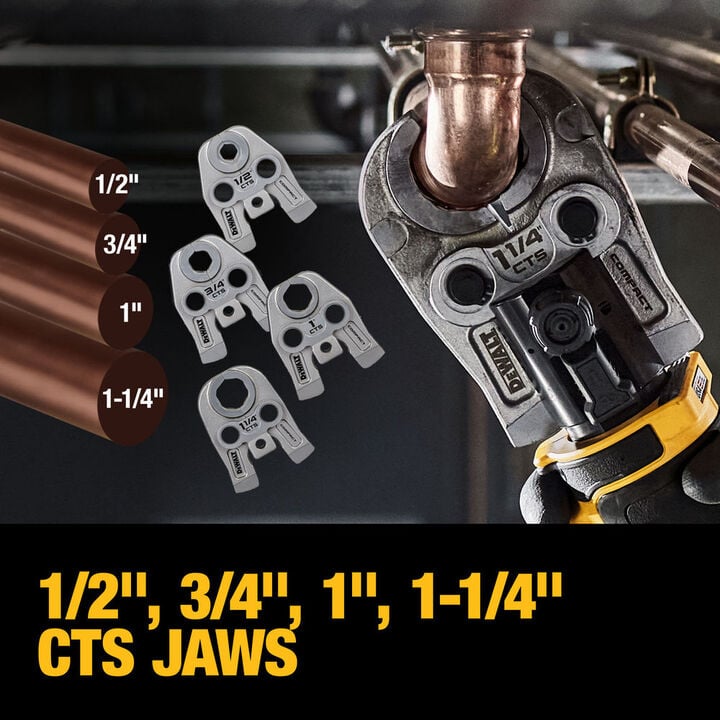 DEWALT 20V 1/2 in to 1-1/4 in Compact Press Tool Kit, large image number 4