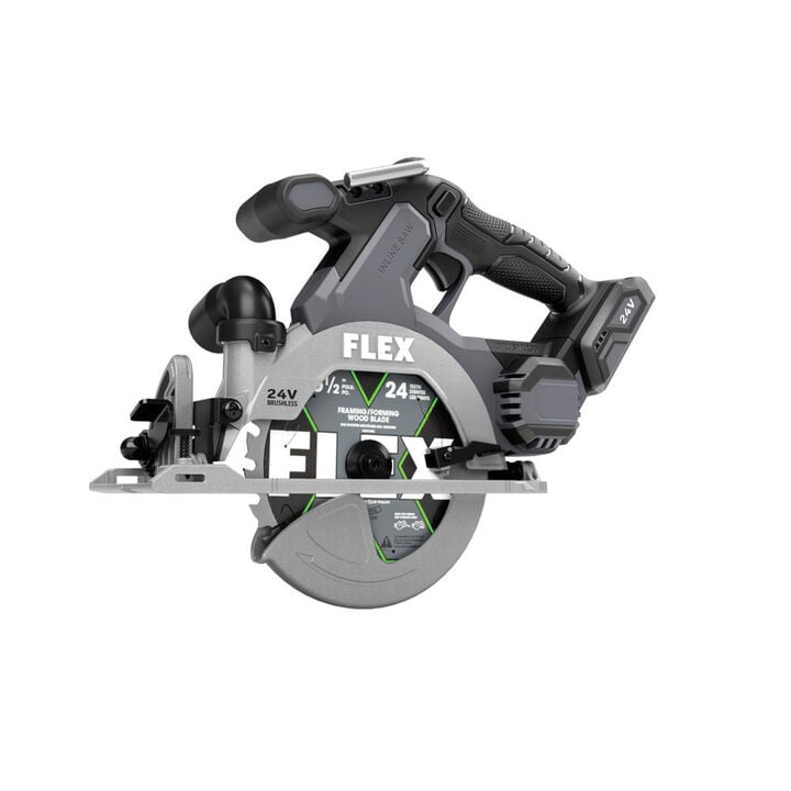 FLEX 24V Circular Saw In Line 6 1/2in (Bare Tool), large image number 2