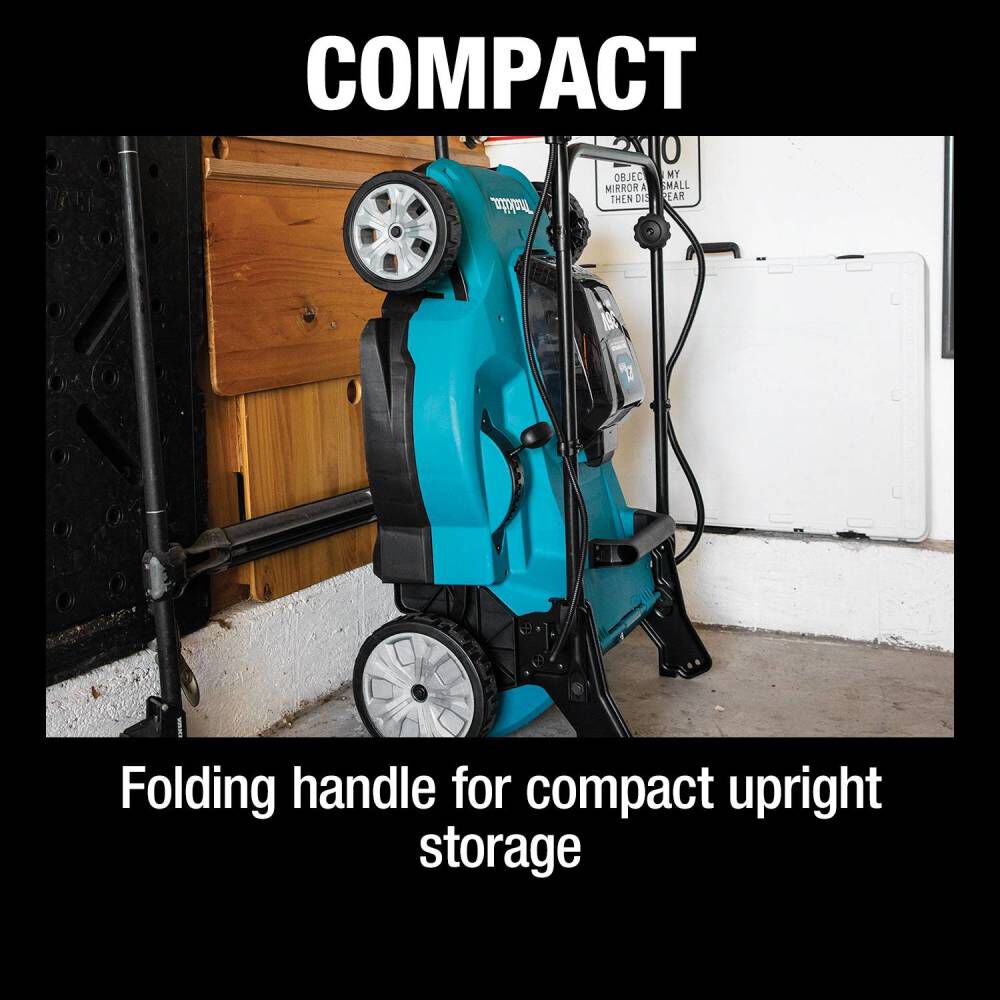 Makita 18V X2 (36V) LXT Lawn Mower Kit 21in Self Propelled with 4 Batteries, large image number 9