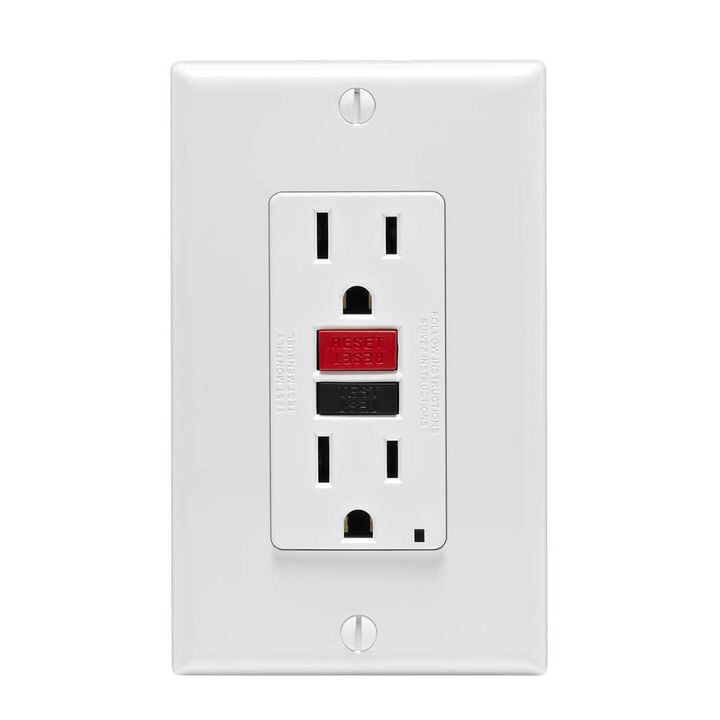 Leviton SmartlockPro GFCI Outlet 15A 125V Duplex White NEMA 5-15R, large image number 0