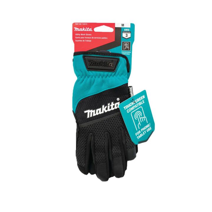 Makita Utility Work Gloves Open Cuff Flexible Protection, large image number 2