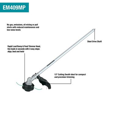 Makita 18V LXT Couple Shaft Power Head Kit with 13in String Trimmer & Blower Attachments Lithium Ion Brushless Cordless, large image number 17